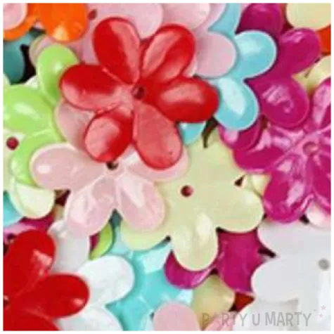 cekiny kwiatki mix 13 mm 14 g titanum