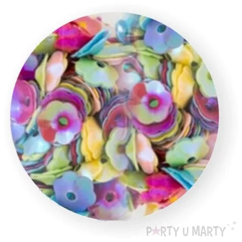 cekiny kwiatki pastel box mix 5 mm 12 g czakos