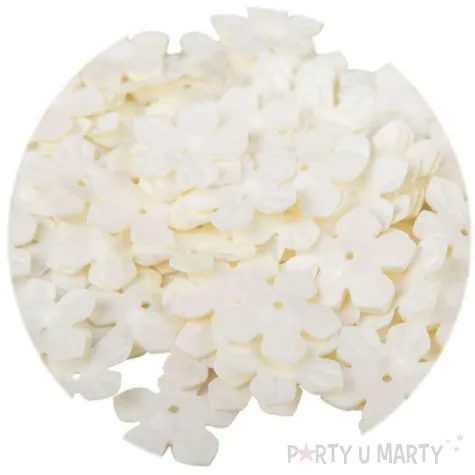 cekiny kwiatki pastel ecru 12 mm 6 g czakos