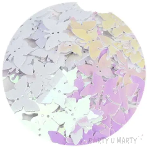 cekiny motylek pastel biale opalizujace 12x16 mm 100 szt czakos