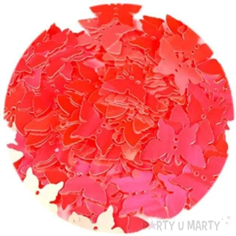 cekiny motylek pastel czerwone 12x16 mm 100 szt czakos