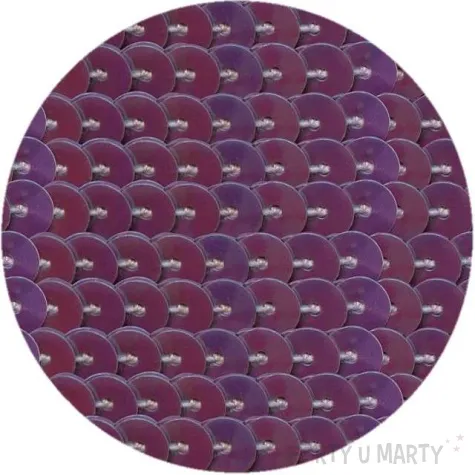 cekiny na sznurku fioletowe 6 mm titanum 2 m