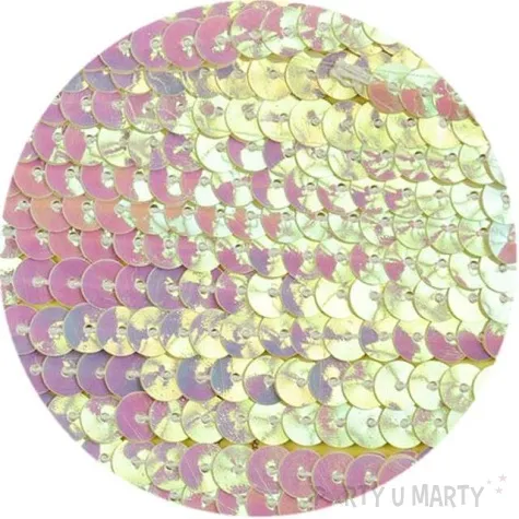 cekiny na sznurku perlowe 6 mm titanum 2 m