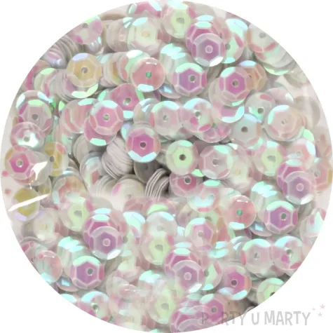 cekiny opalizujace bialy brewis 8 mm 10 g