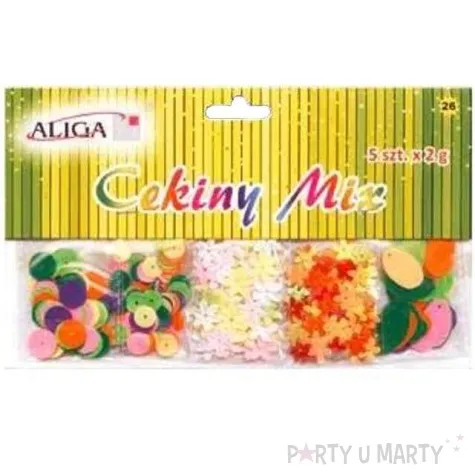 cekiny pastel mix zestaw aliga