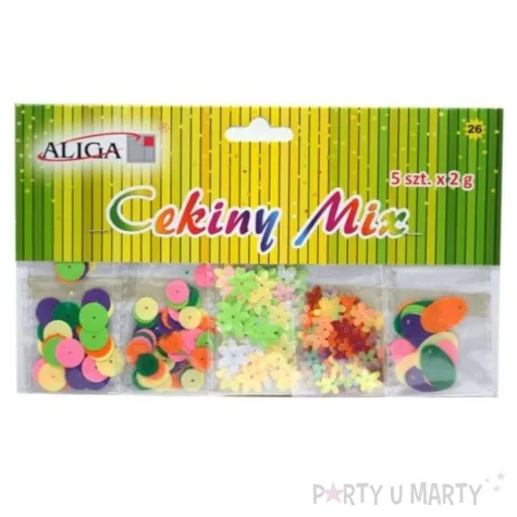 cekiny pastel mix zestaw aliga