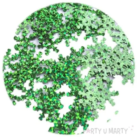 cekiny sniezynki holo zielone 12 mm 200 szt czakos