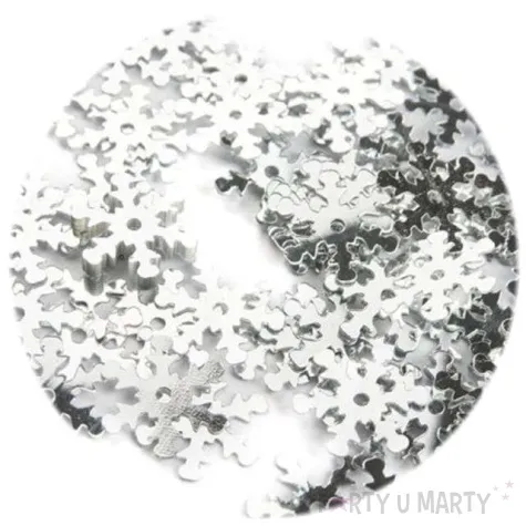 cekiny sniezynki xl metalic srebrne 18 mm 200 szt czakos