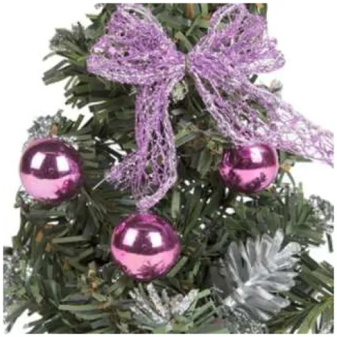 choinka classic mini ozdobiona wrzosowa czakos 20 cm