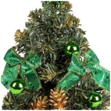 choinka classic mini ozdobiona zielona akces 25 cm