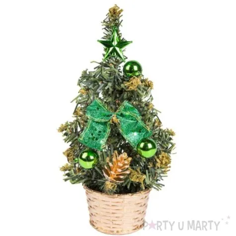 choinka classic mini ozdobiona zielona czakos 20 cm