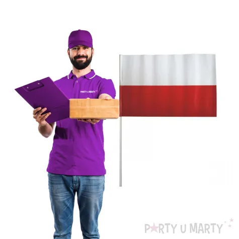 choragiewka polski kibic bialo czerwona arpex 38 cm