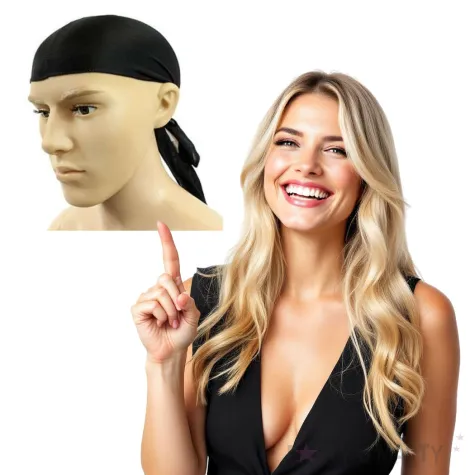 chusta hip hop na glowe czarna partydeco