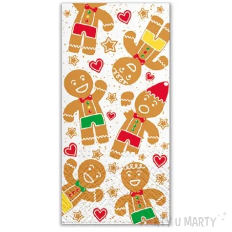chusteczki piernikowy ludzik paw 22 cm 10 szt