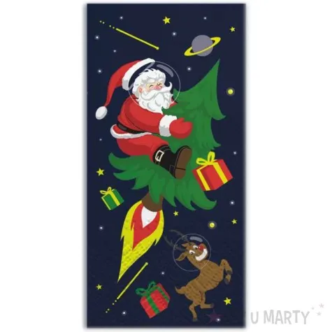 chusteczki rakietowy mikolaj paw 22 cm 10 szt