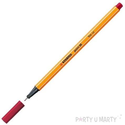cienkopis point 88 bordowy 50 gr 0 4mm stabilo