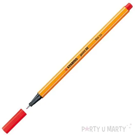 cienkopis point 88 czerwony 40 gr 0 4mm stabilo