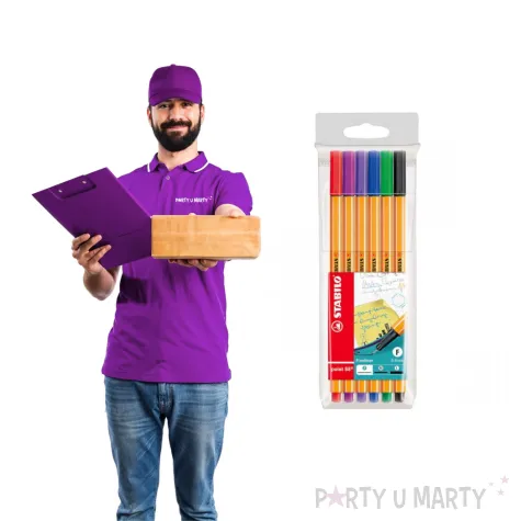 cienkopis point 88 mix gr 0 4mm stabilo 6 kol