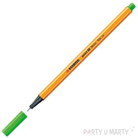 cienkopis point 88 neonowy zielony 033 gr 0 4mm stabilo