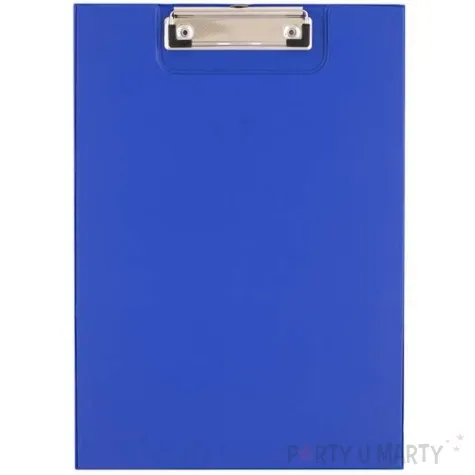 clipboard podkladka a4 z klipem zamykana niebieska d rect