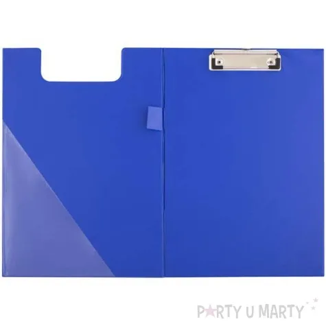 clipboard podkladka a4 z klipem zamykana niebieska d rect