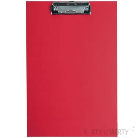 clipboard podkladka a5 z klipem czerwona d rect
