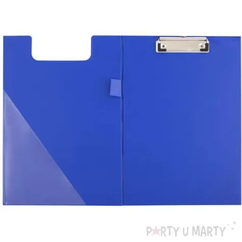 clipboard podkladka a5 z klipem zamykana niebieska d rect