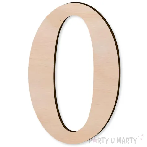 cyfra drewniana times 0 rozm m 66x100 mm