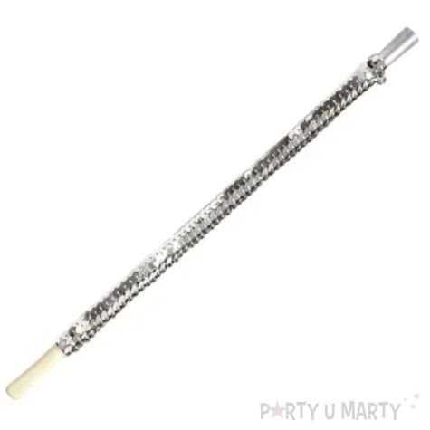 cygaretka retro cekinowa srebrna widmann 30 cm