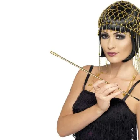 cygaretka retro dama lata 20 zlota smiffys 40cm