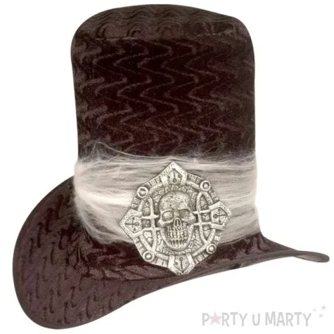 cylinder gotycki z czaszka czarny widmann