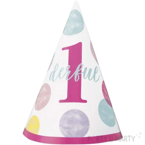 czapeczka papierowa first birthday unique