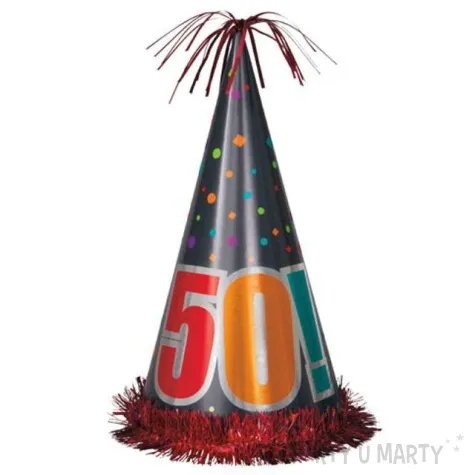 czapeczka urodzinowe urodziny 50 unique 33 cm