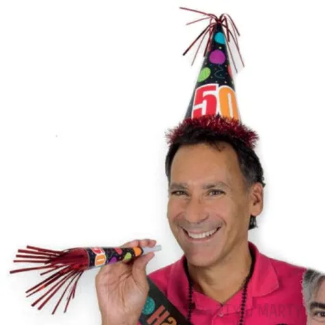 czapeczka urodzinowe urodziny 50 unique 33 cm