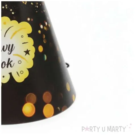 czapeczki imprezowe na sylwester nowy rok szampanski nowy rok 3 szt