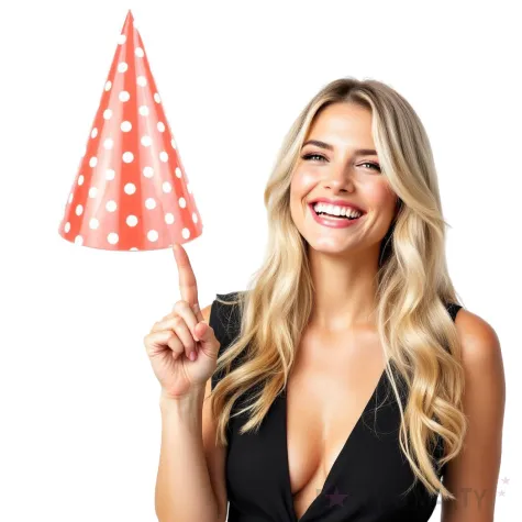 czapeczki kropeczki czerwone partypal 6 szt