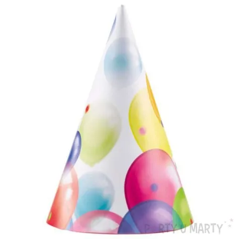 czapeczki papierowe baloniki amscan 8 szt