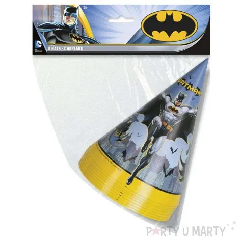czapeczki papierowe batman unique 8 szt