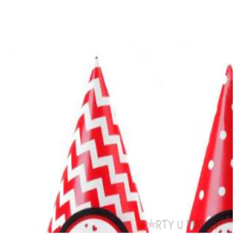 czapeczki papierowe biedronki mix 6 szt