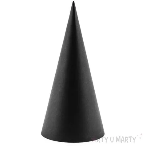 czapeczki papierowe black white czarny partydeco 21 5 cm 6 szt