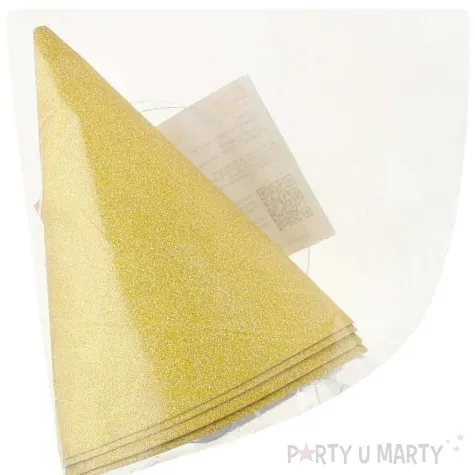 czapeczki papierowe classic zlote 4 szt