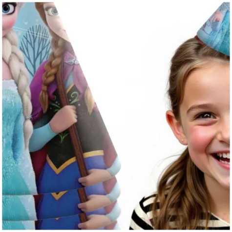 czapeczki papierowe frozen kraina lodu procos 6 szt