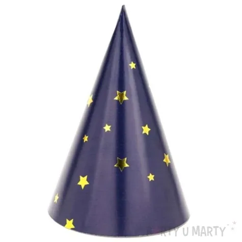 czapeczki papierowe gwiazdki mix partydeco 6 szt