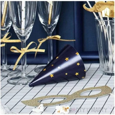 czapeczki papierowe gwiazdki mix partydeco 6 szt