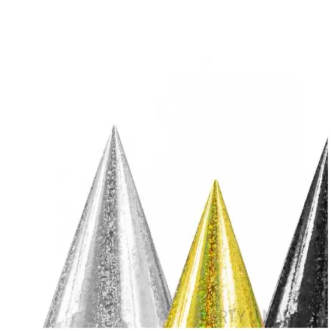 czapeczki papierowe holograficzne zabawa sylwestrowa mix godan 5szt