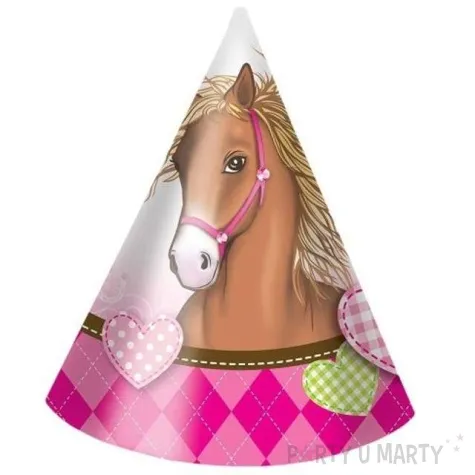czapeczki papierowe horses procos 6 szt