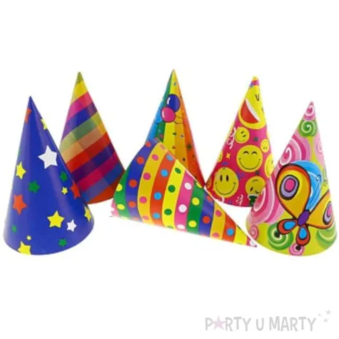 czapeczki papierowe imprezowy mix godan 144 szt