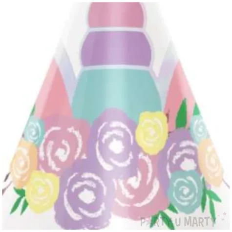 czapeczki papierowe jednorozec unicorn partypal 6 szt
