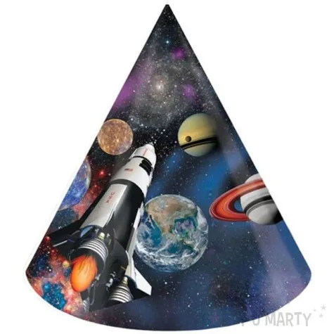 czapeczki papierowe kosmos creative converting 8 szt