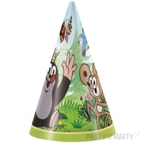 czapeczki papierowe krecik amscan 8 szt